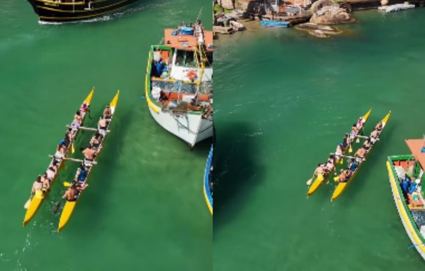 Passeio de Canoa Havaiana nas Piscinas Naturais da Barra da Lagoa – By Kanaloa Vaa