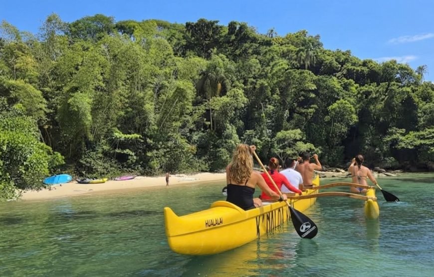 Passeio de Canoa Havaiana para a Ilha do Francês em Floripa – By Kanaloa Vaa