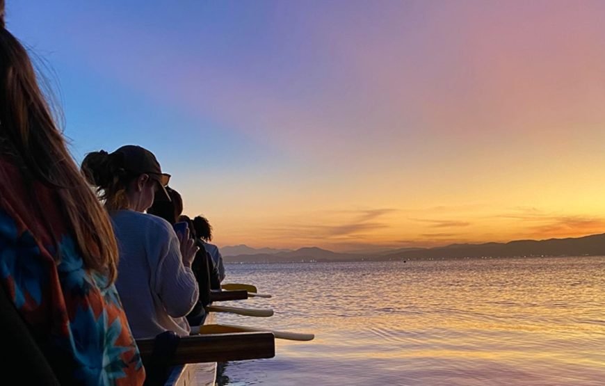 Passeio de Canoa Havaiana no Pôr do Sol em Santo Antônio de Lisboa – By Kanaloa Vaa